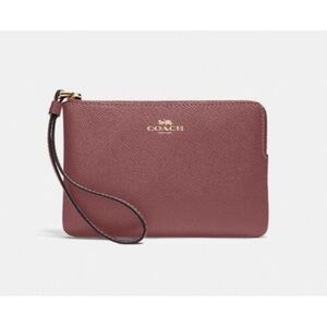 Coach Corner Zip Wristlet